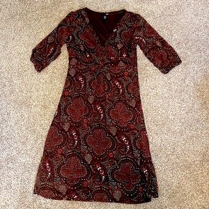 H&M V-Neck Floral Dress Size 10
